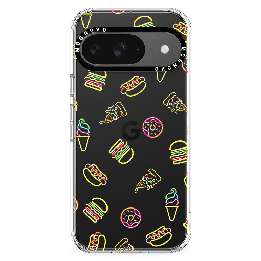 Neon Junk Food Phone Case - Google Pixel 9 Case