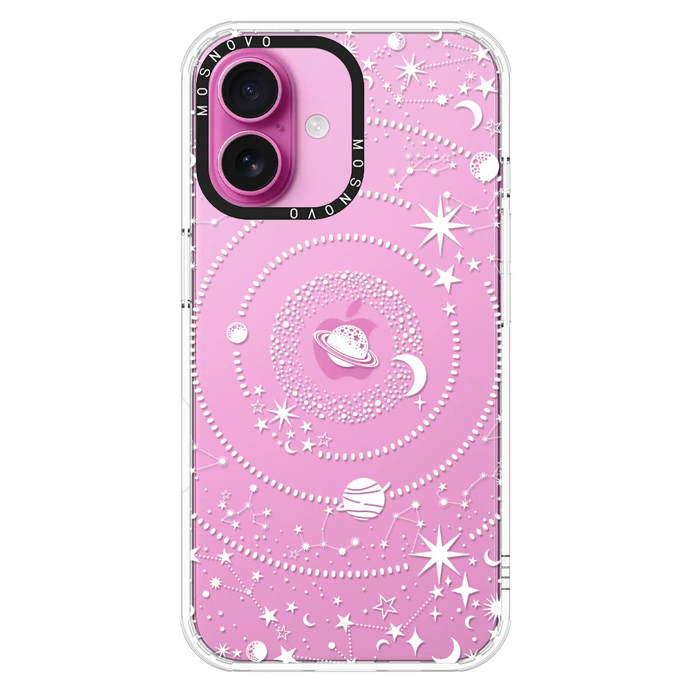 White Galaxy Phone Case - iPhone 16 Plus Case - MOSNOVO