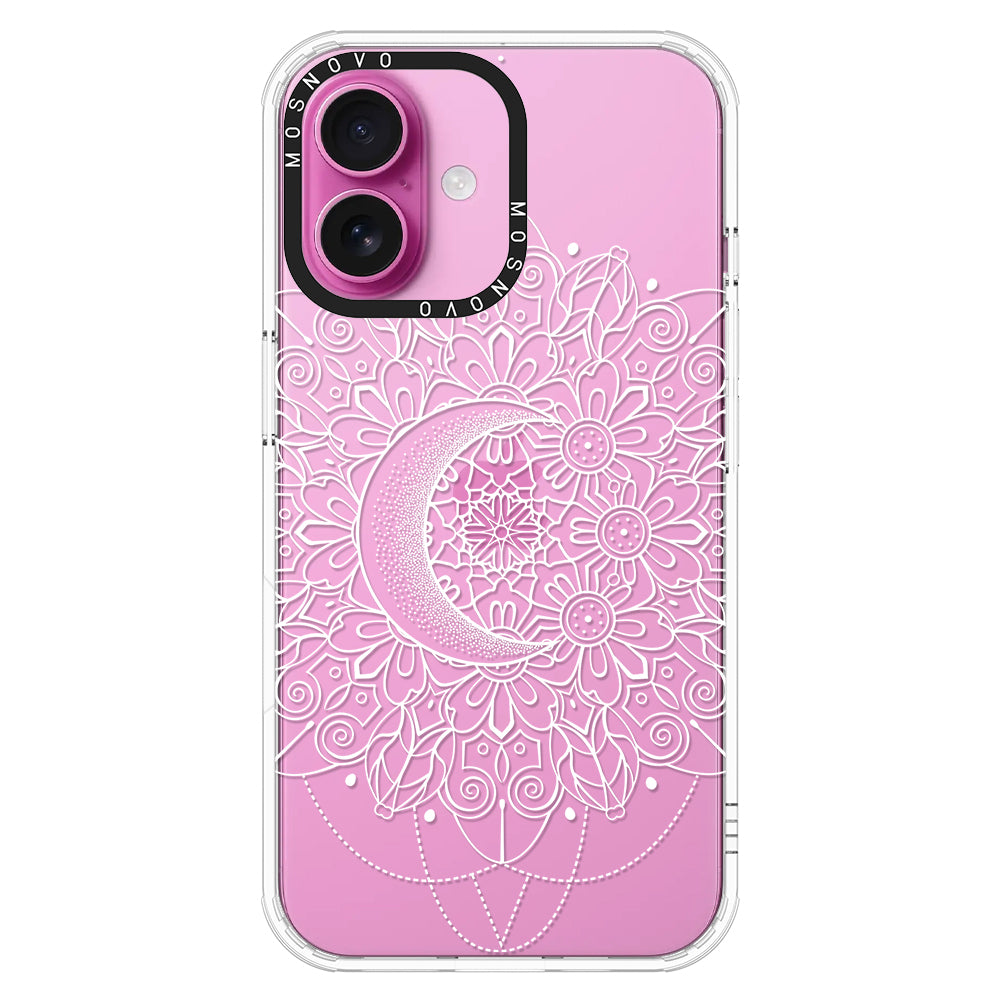 Celestial Moon Mandala Phone Case - iPhone 16 Plus Case - MOSNOVO