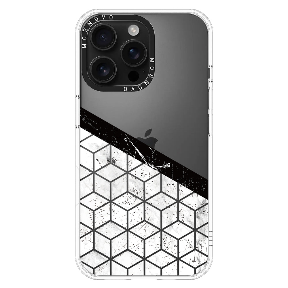 Marble Block Art Phone Case - iPhone 16 Pro Max Case - MOSNOVO