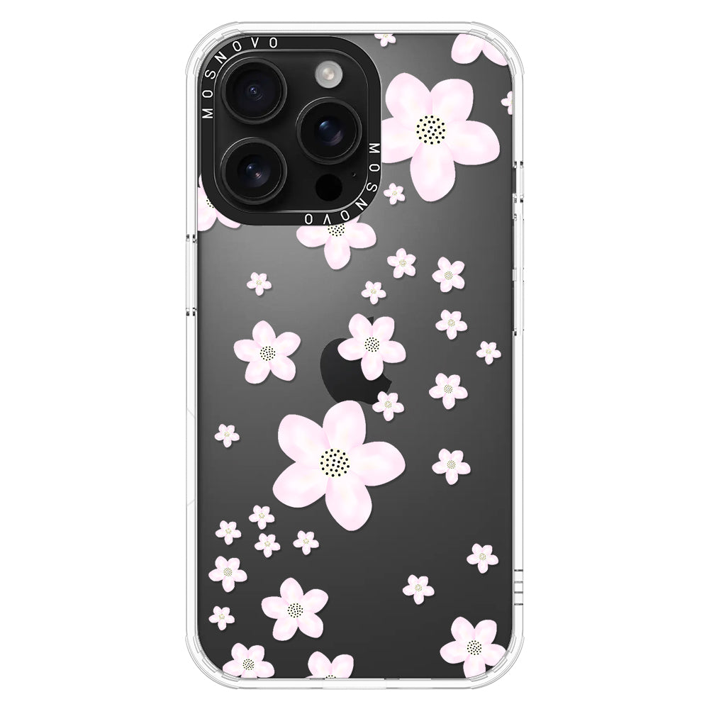 Pink Cherry Blossom Phone Case - iPhone 16 Pro Max Case - MOSNOVO