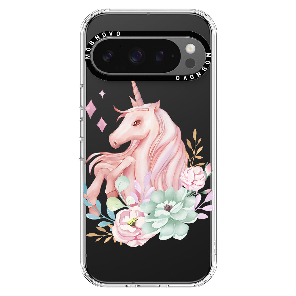 Pastel Flower Unicorn Phone Case - Google Pixel 9 Pro Case