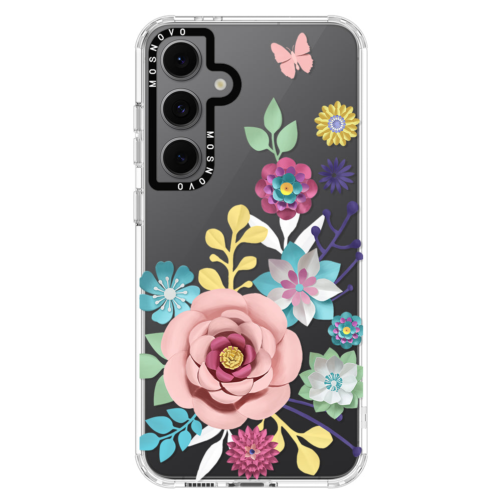 3D Floral Phone Case - Samsung Galaxy S24 FE Case - MOSNOVO