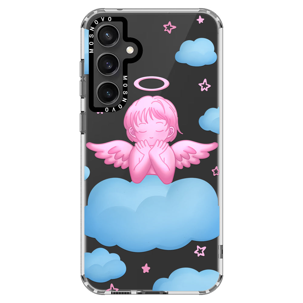 Pink Serenity Angel Phone Case - Samsung Galaxy S23 FE Case