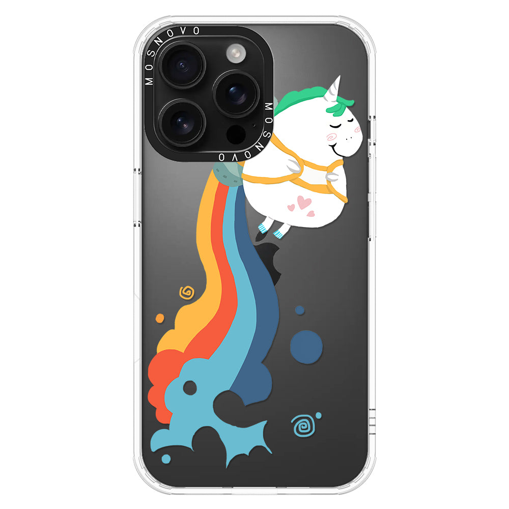 Cute Rainbow Unicorn Phone Case - iPhone 16 Pro Max Case - MOSNOVO