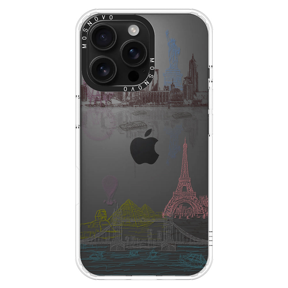 The World City Phone Case - iPhone 16 Pro Max Case - MOSNOVO