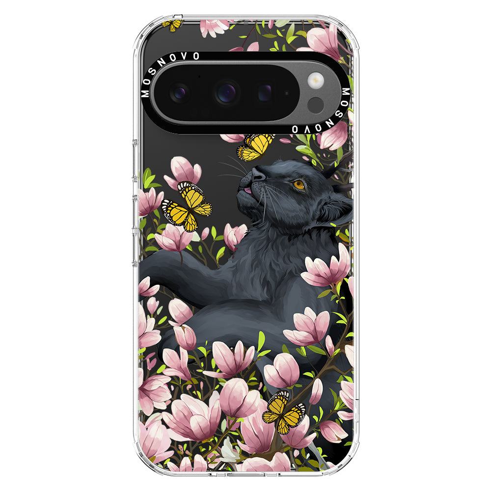 Black Panther Garden Phone Case - Google Pixel 9 Pro Case