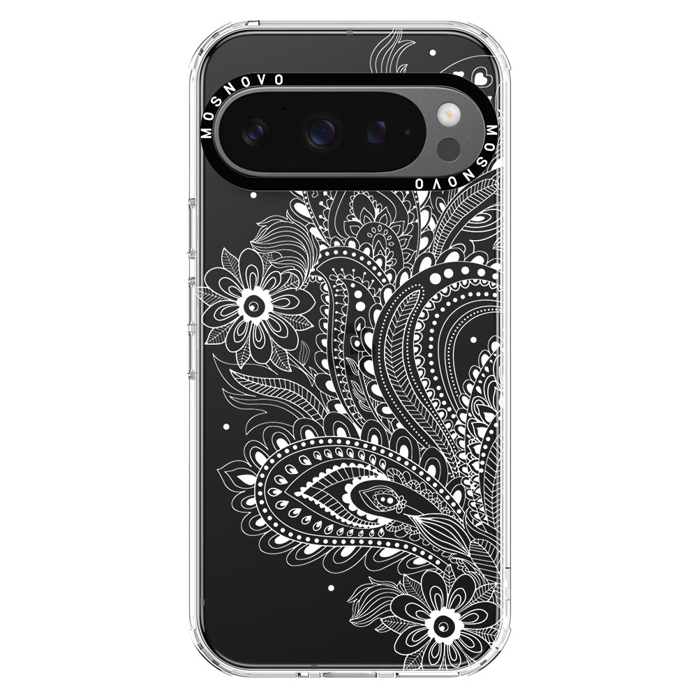 Aesthetic Flower Henna Phone Case - Google Pixel 9 Pro XL Case