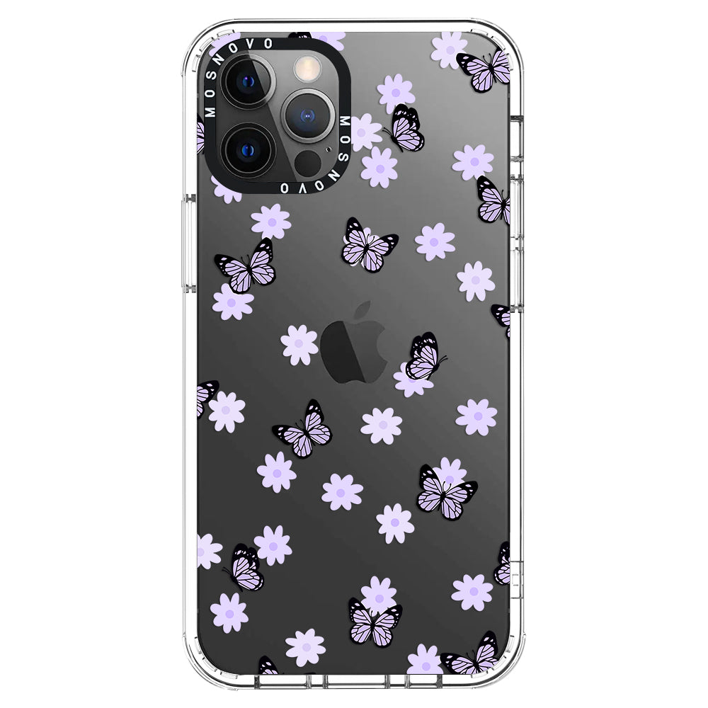 Lilac Butterfly Phone Case - iPhone 12 Pro Max Case