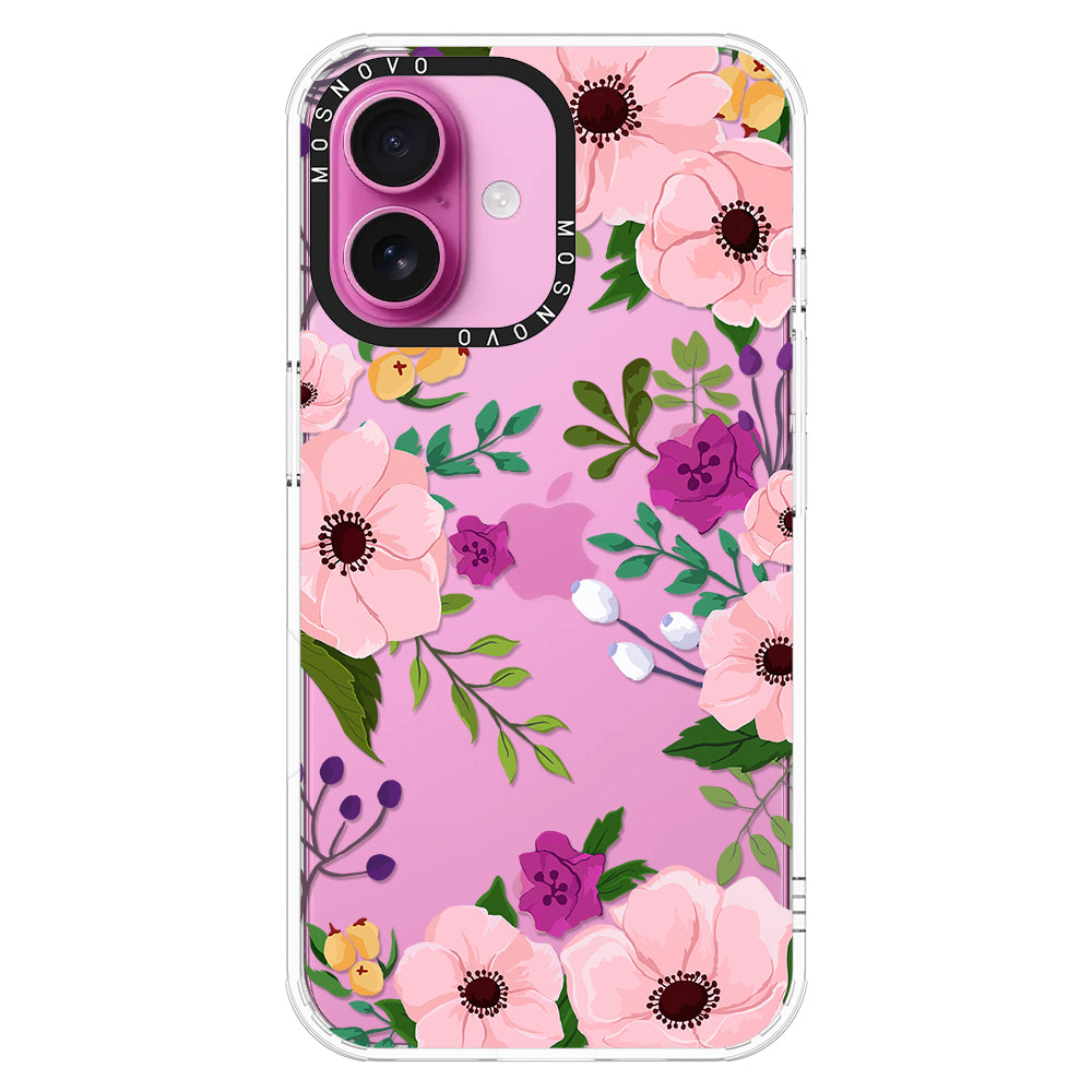 Watercolor Floral Phone Case - iPhone 16 Case - MOSNOVO