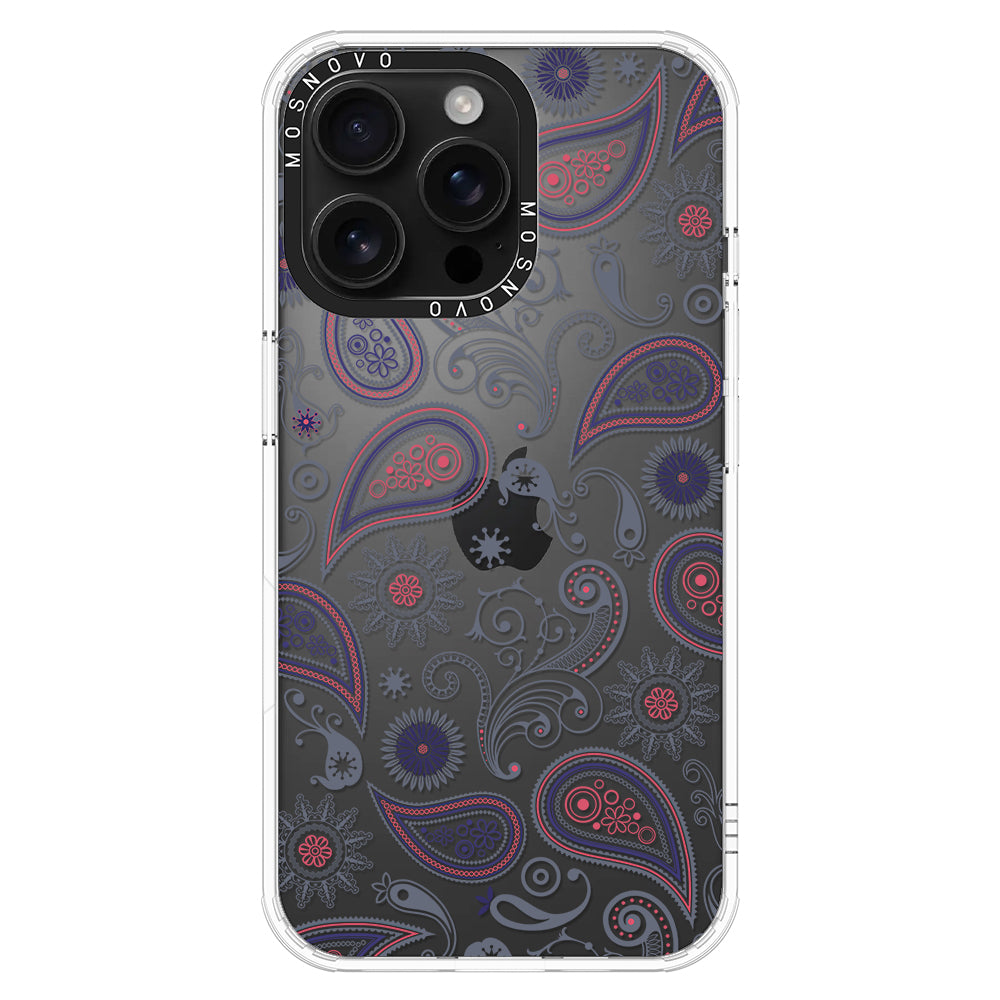 Paisley Phone Case - iPhone 16 Pro Max Case - MOSNOVO