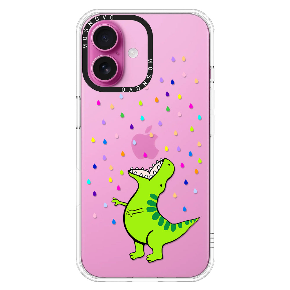 Rainbow Dinosaur Phone Case - iPhone 16 Case - MOSNOVO