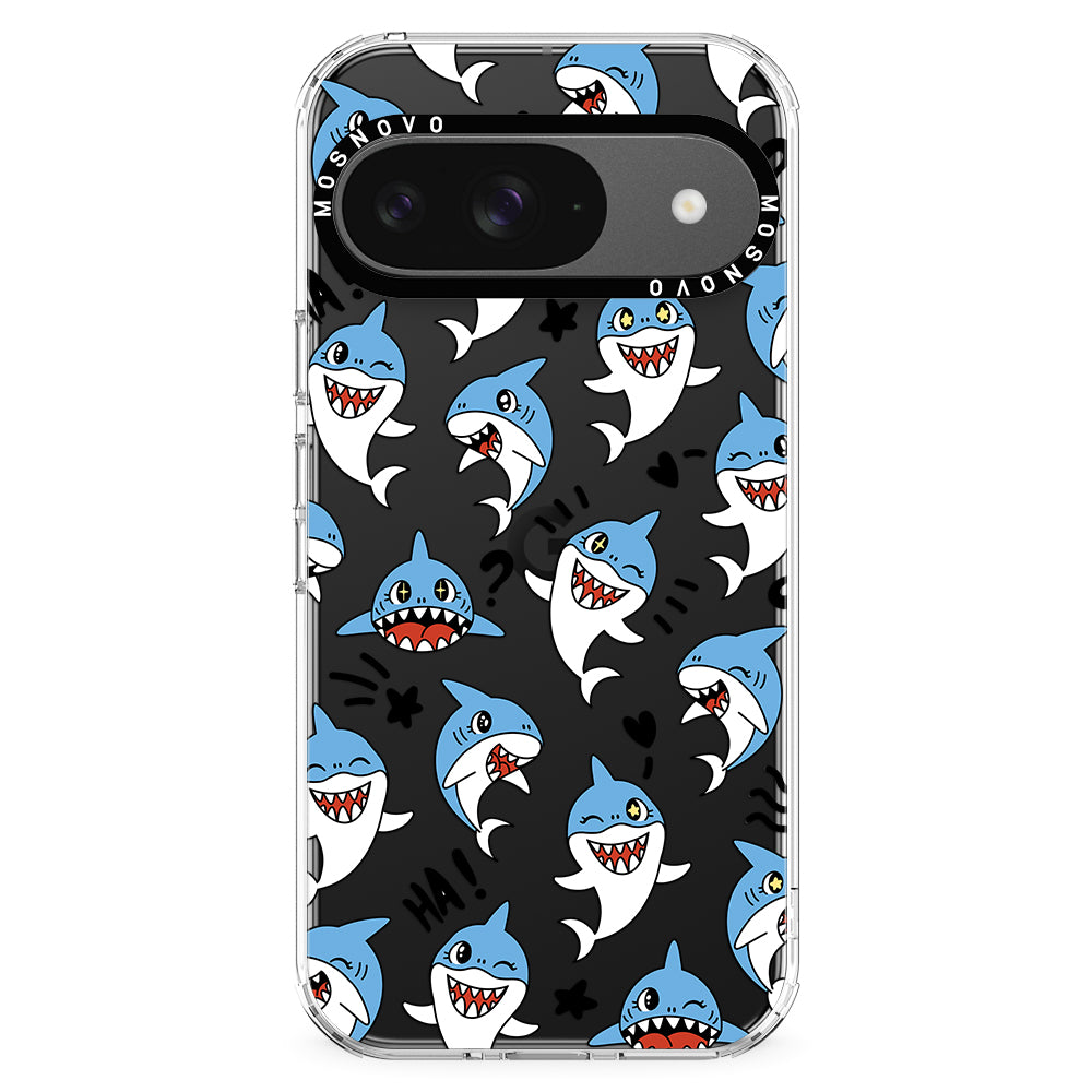 Cute Sharks Phone Case - Google Pixel 9 Case