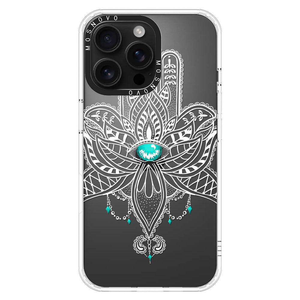 Hamsa Hand Phone Case - iPhone 16 Pro Max Case - MOSNOVO