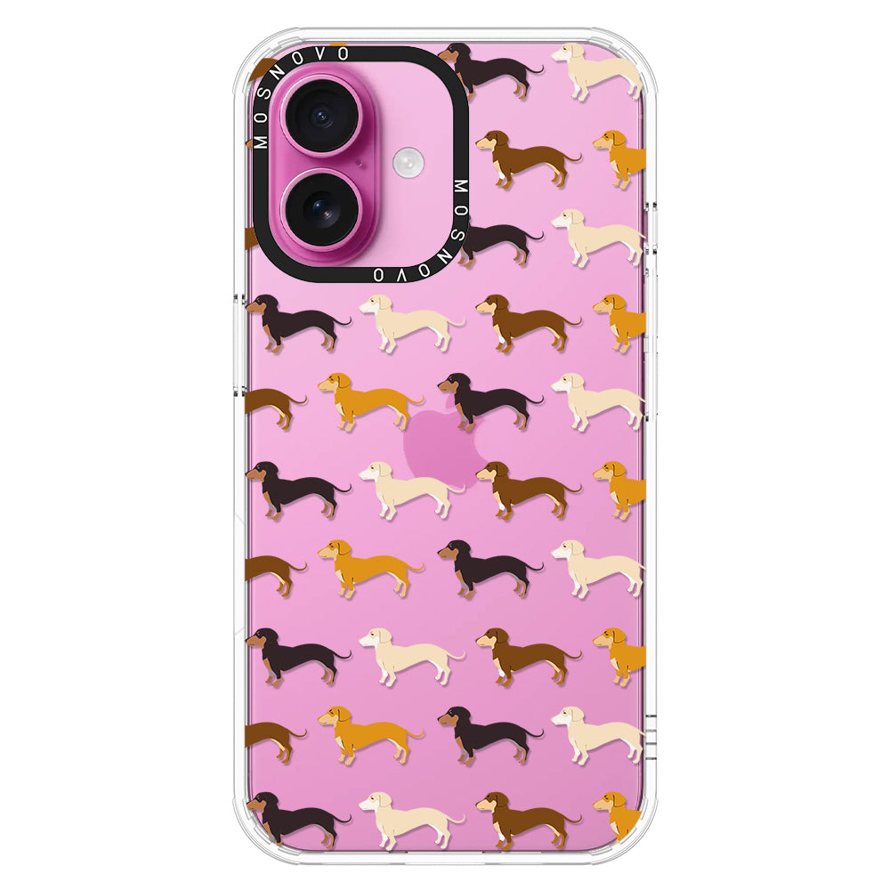 Cute Dachshund Phone Case - iPhone 16 Case - MOSNOVO