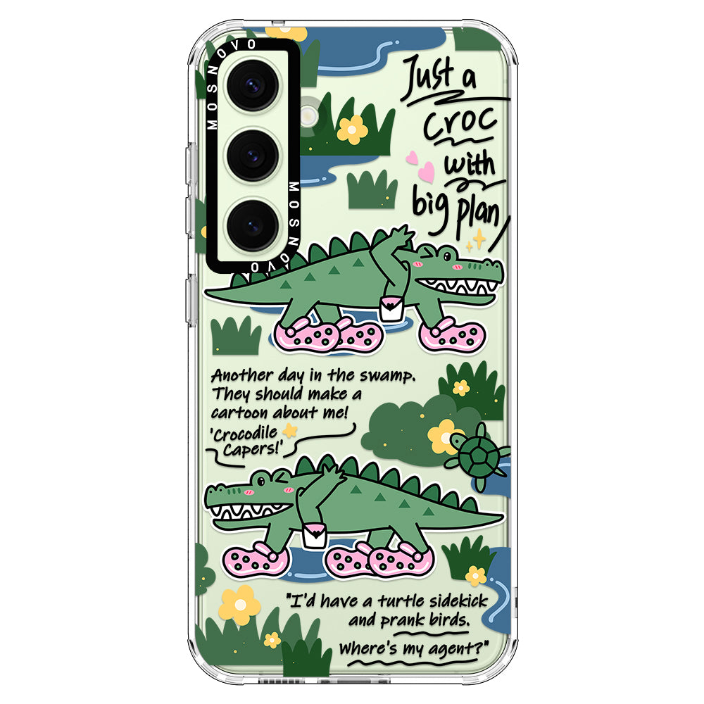 Croc with Big Plan Phone Case - Samsung Galaxy S24 Plus Case