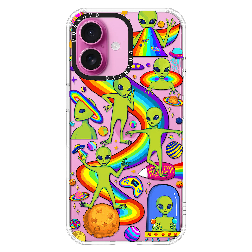 Funny Alien Phone Case - iPhone 16 Plus Case - MOSNOVO