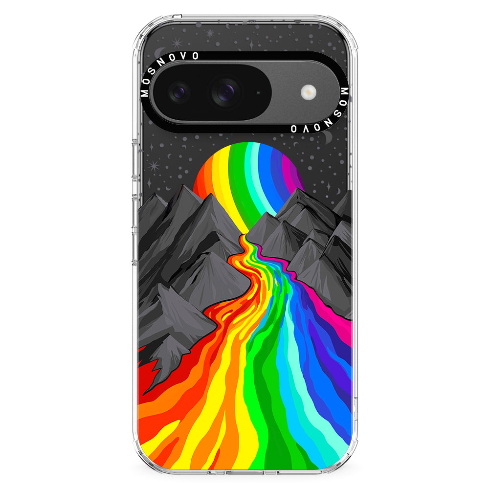 Rainbow Volcano Phone Case - Google Pixel 9 Case