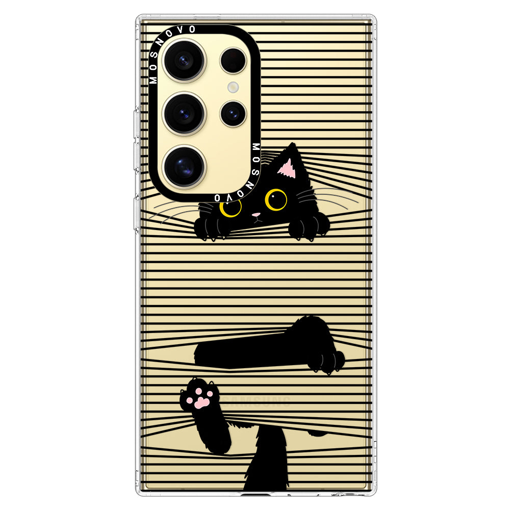 Hidden Black Cat Phone Case - Samsung Galaxy S24 Ultra Case