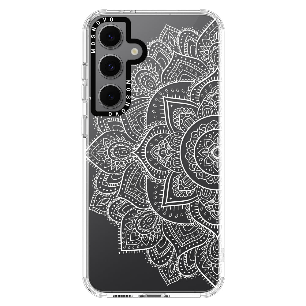 Half Mandala Phone Case - Samsung Galaxy S24 FE Case - MOSNOVO