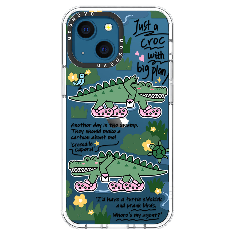 Croc with Big Plan Phone Case - iPhone 13 Mini Case