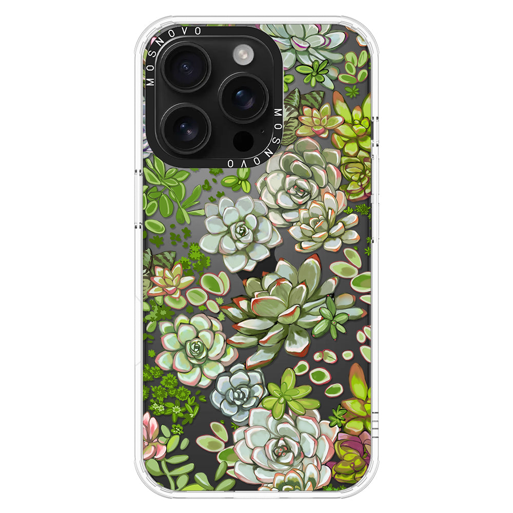 Succulent Phone Case - iPhone 16 Pro Case - MOSNOVO