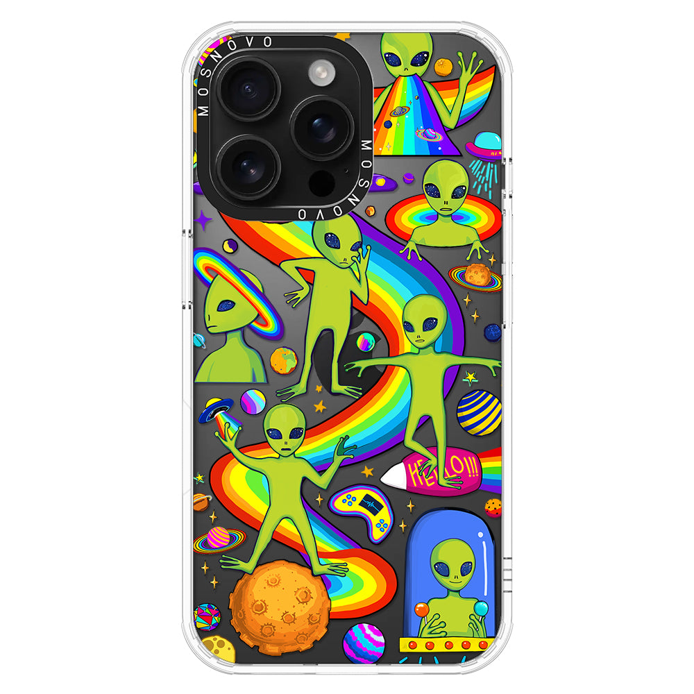 Funny Alien Phone Case - iPhone 16 Pro Max Case - MOSNOVO