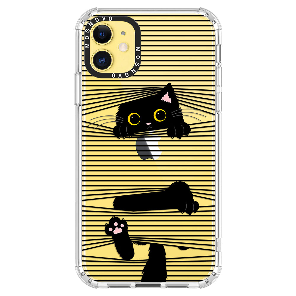 Hidden Black Cat Phone Case - iPhone 11 Case