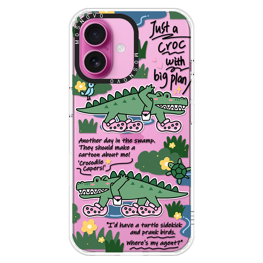 Croc with Big Plan Phone Case - iPhone 16 Plus Case