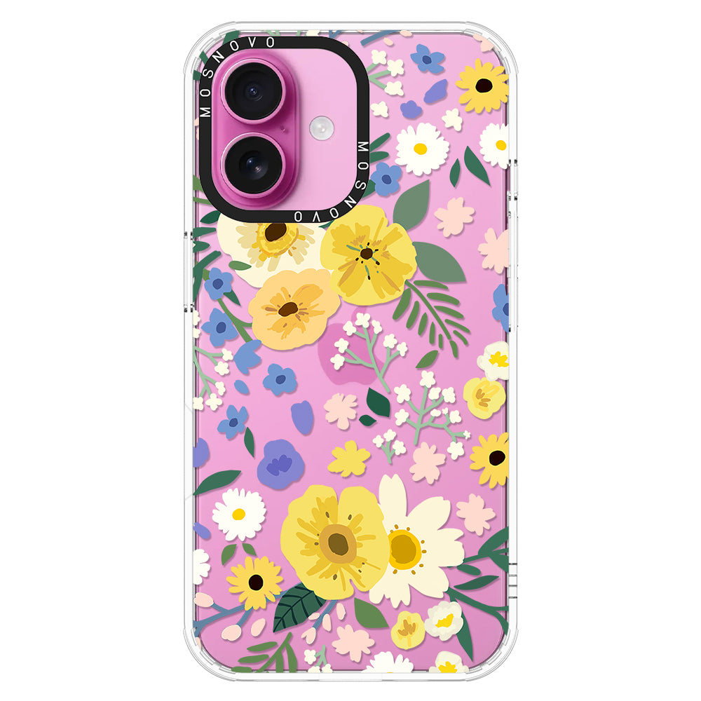 Spring Wild Floral Phone Case - iPhone 16 Plus Case - MOSNOVO