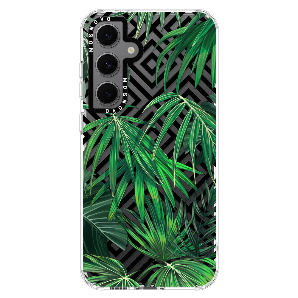 Areca Palm Pattern Phone Case - Samsung Galaxy S24 FE Case - MOSNOVO