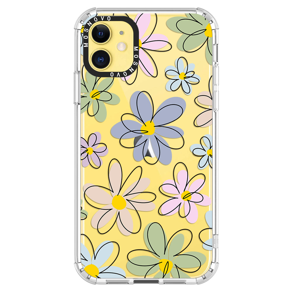 Linear Blooms Phone Case - iPhone 11 Case