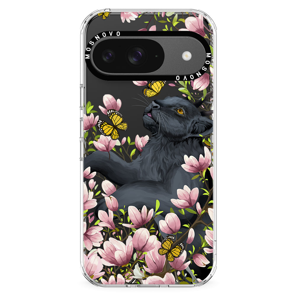 Black Panther Garden Phone Case - Google Pixel 9 Case