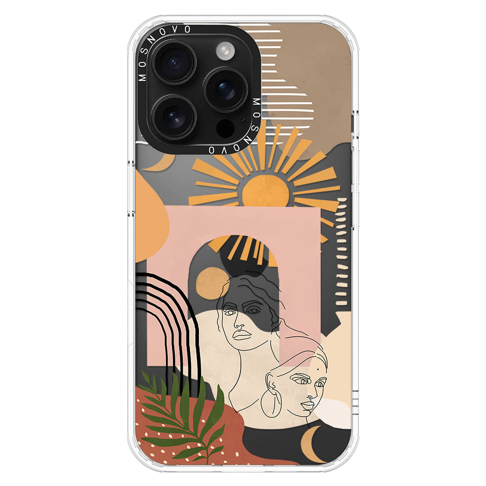 Modern Collage Art Phone Case - iPhone 16 Pro Max Case - MOSNOVO