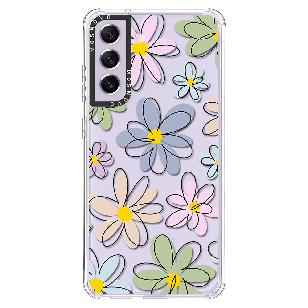 Linear Blooms Phone Case - Samsung Galaxy S21 FE Case