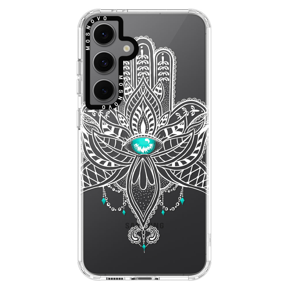 Hamsa Hand Phone Case - Samsung Galaxy S24 FE Case - MOSNOVO