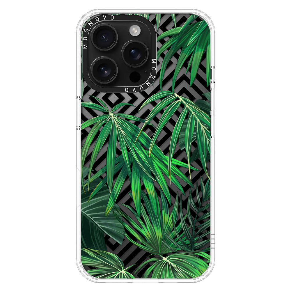 Areca Palm Pattern Phone Case - iPhone 16 Pro Max Case - MOSNOVO