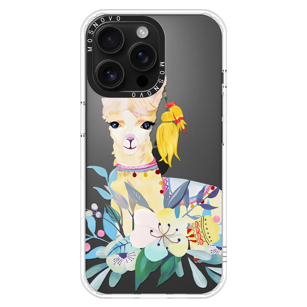 Boho Llama Phone Case - iPhone 16 Pro Max Case - MOSNOVO