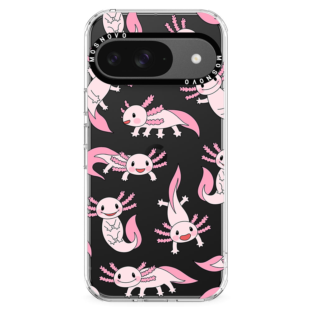 Pink Axolotl Phone Case - Google Pixel 9 Case