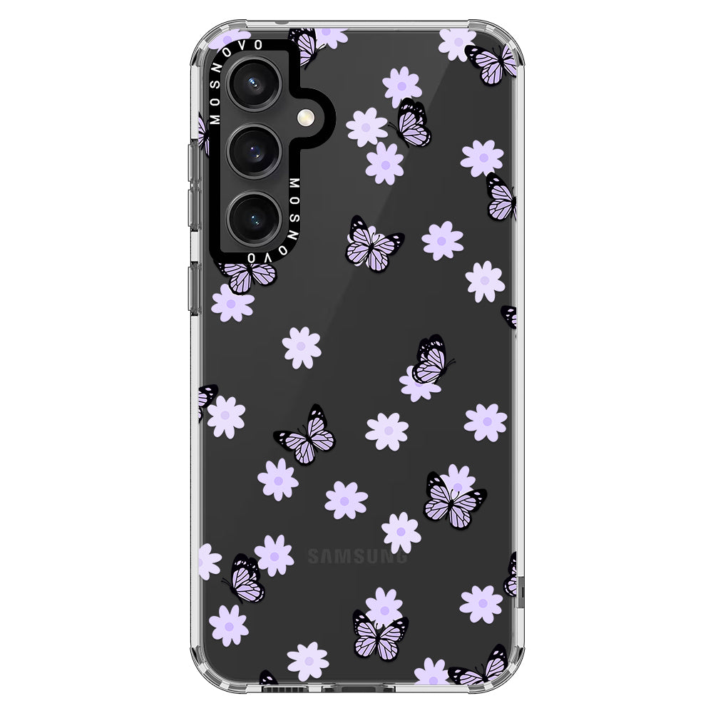 Lilac Butterfly Phone Case - Samsung Galaxy S23 FE Case