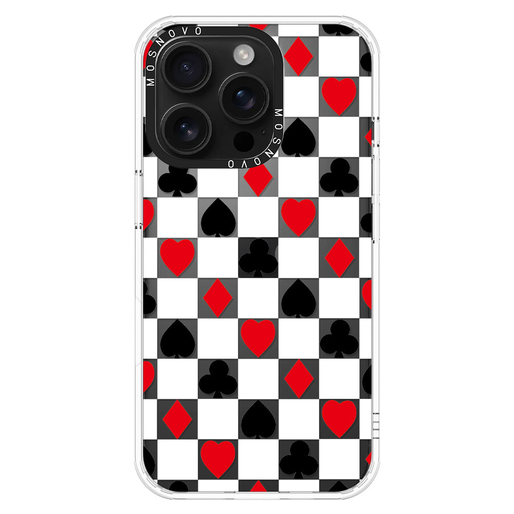 Checker Poker Phone Case - iPhone 16 Pro Case - MOSNOVO