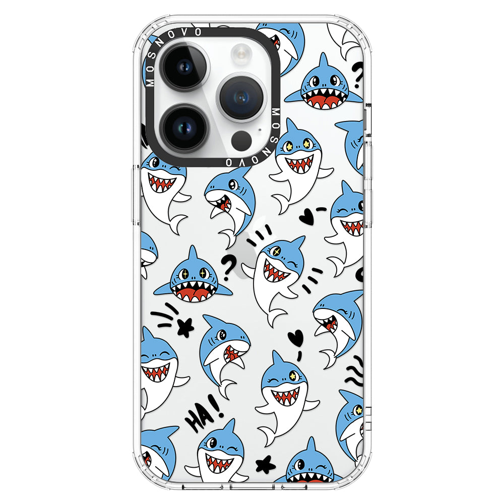 Cute Sharks Phone Case - iPhone 14 Pro Case