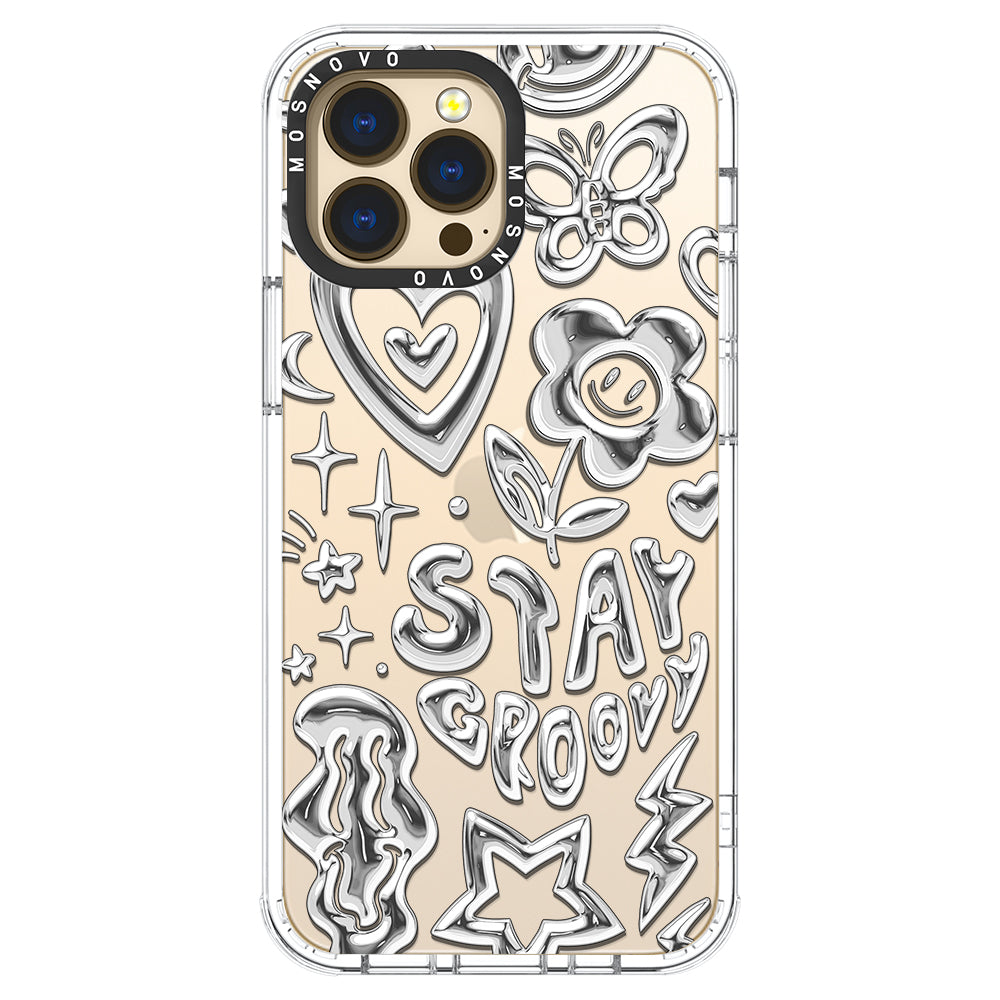 Silver Chrome Art (Flat Print) Phone Case - iPhone 13 Pro Max Case