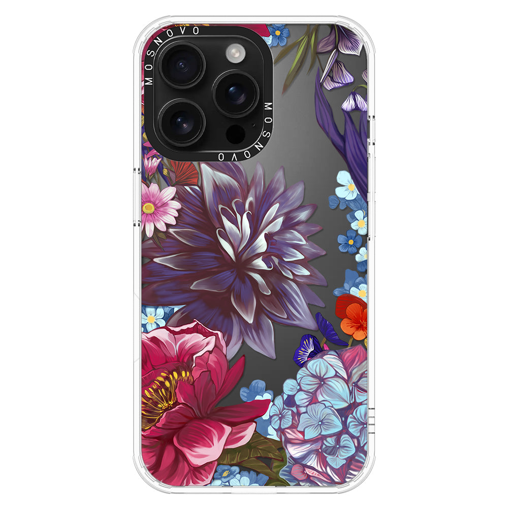 Blue Lilacs Phone Case - iPhone 16 Pro Max Case - MOSNOVO