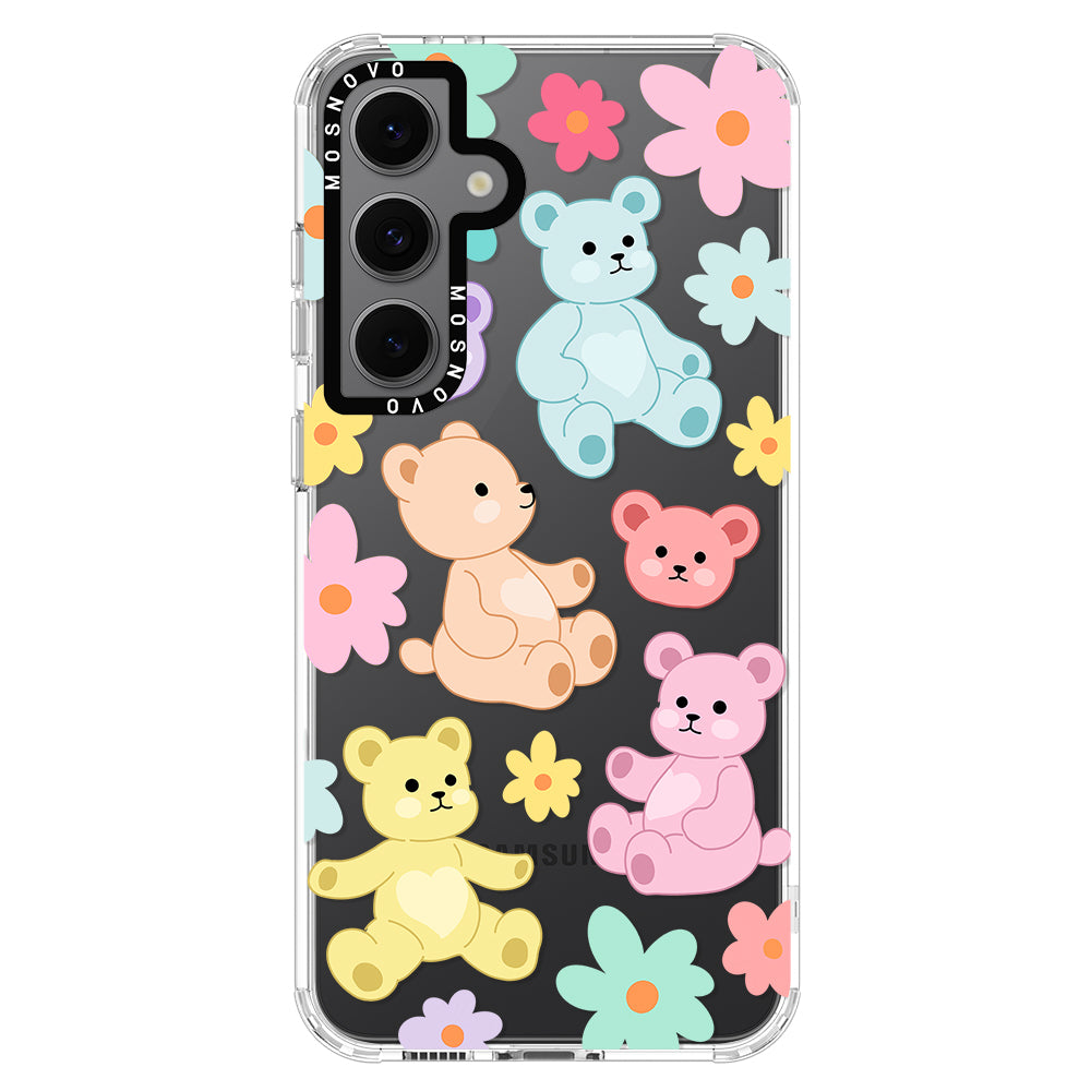 Cute Teddy Bear Phone Case - Samsung Galaxy S24 FE Case - MOSNOVO