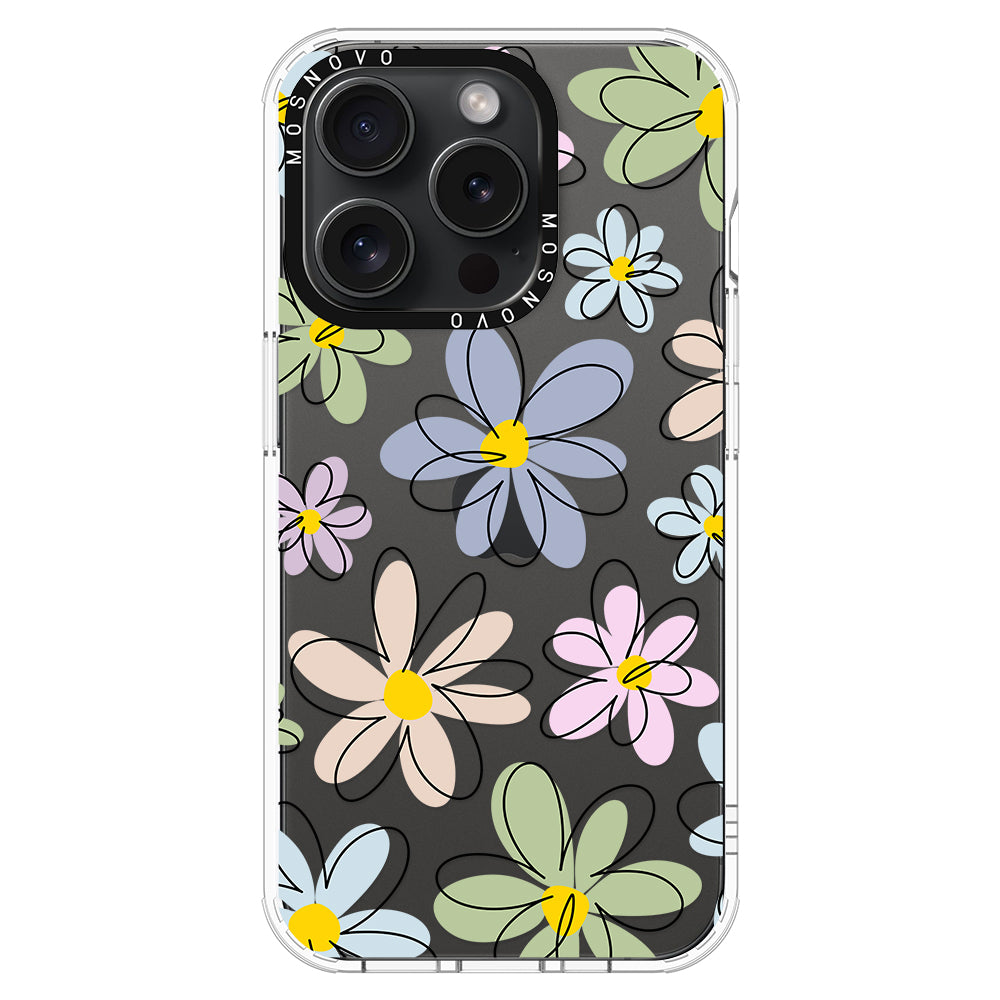 Linear Blooms Phone Case - iPhone 15 Pro Case