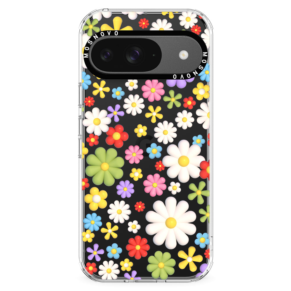 3D Flowers Phone Case - Google Pixel 9 Case