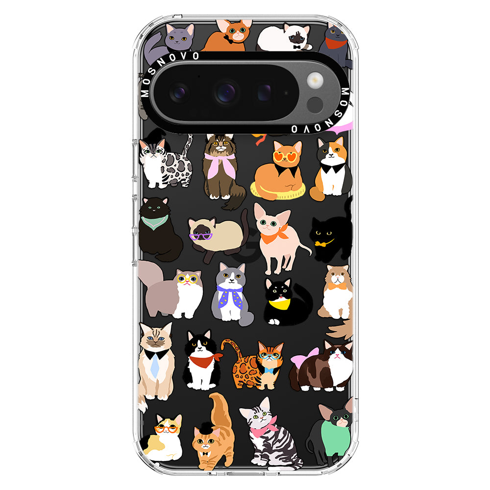 Cute Cats Phone Case - Google Pixel 9 Pro Case