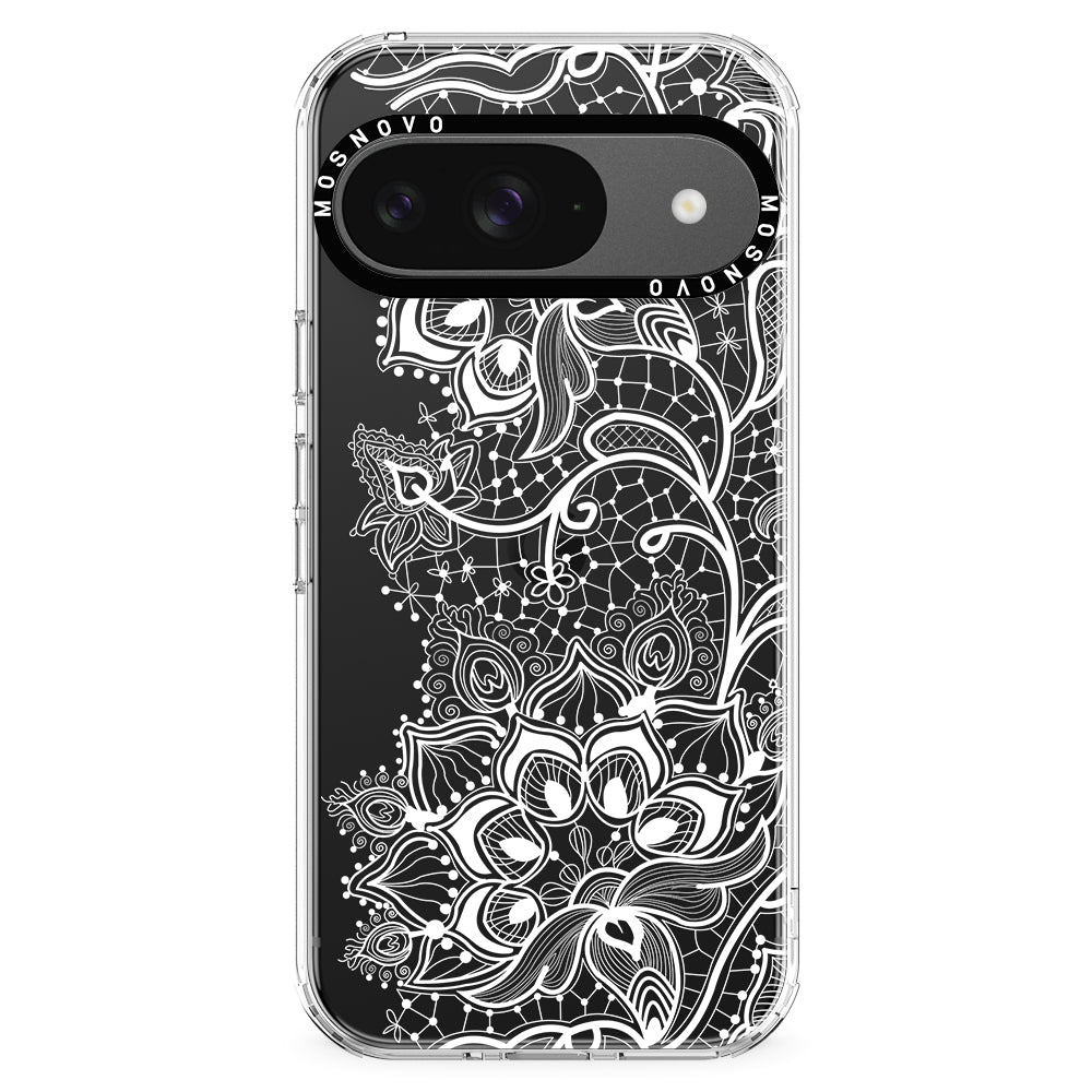 White Lotus Henna Phone Case - Google Pixel 9 Case