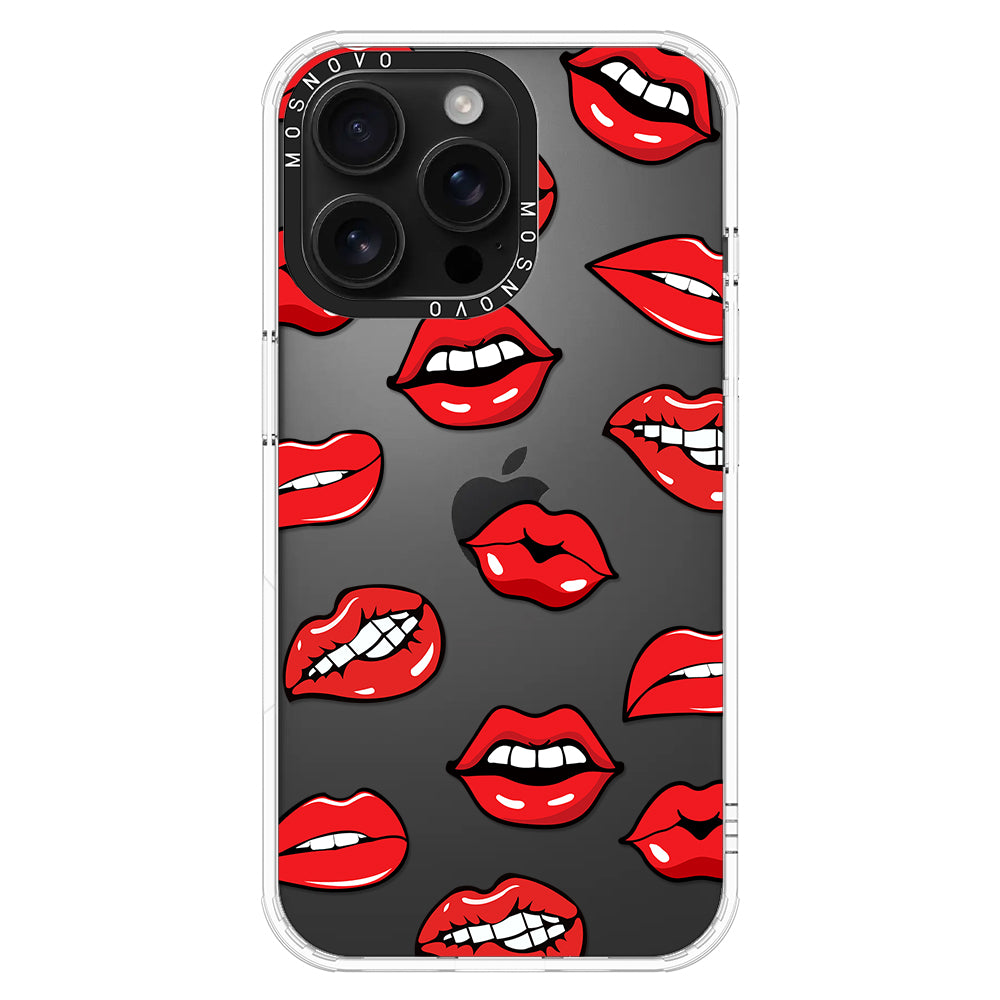 Hot Lips Phone Case - iPhone 16 Pro Max Case - MOSNOVO